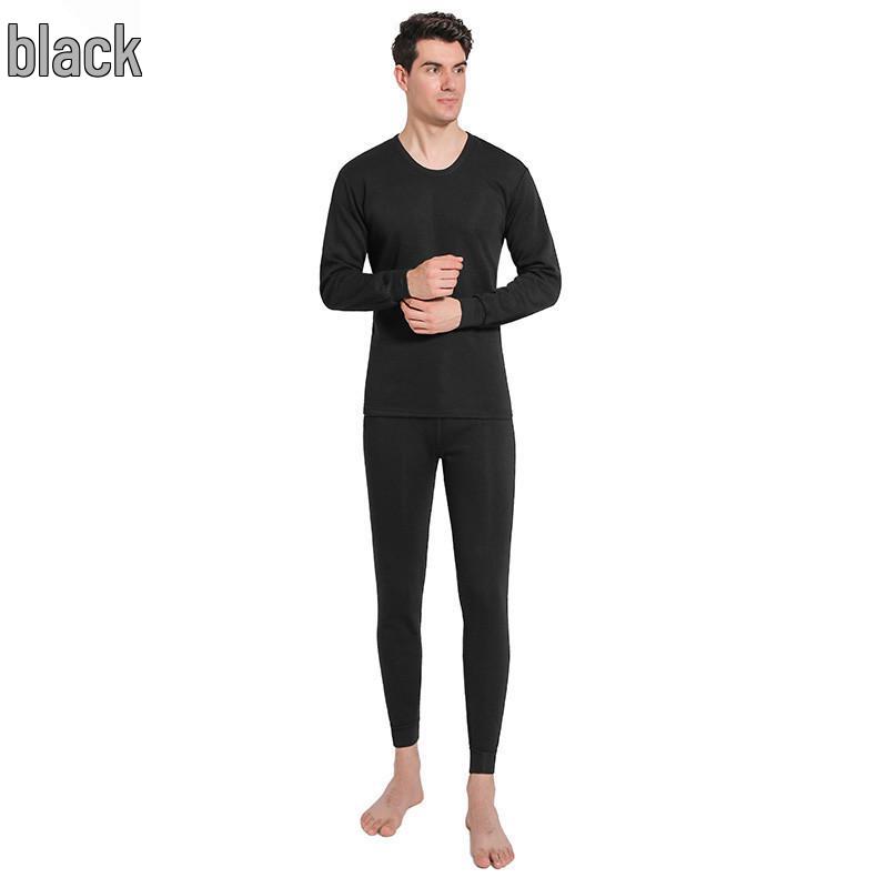 

Чоловічі термокальсони з флісовою підкладкою: Теплий осінньо-зимовий комплект термобілизни L чорний