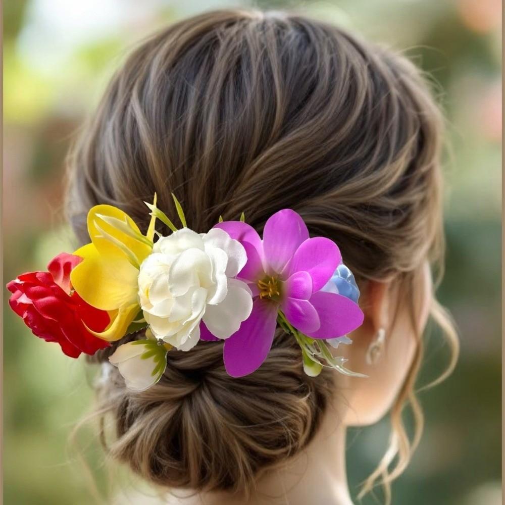 Bohemian Flower Hair Comb Ethnic Style Thai Hair Accessories Wedding Bride Accessories Headwear