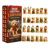 Creative Holiday Surprise 2026 Dog Christmas Advent Calendar, 24-Day Acrylic Ornament Set with Mini Puppy Festive Room Figures, 2D Flat Tree