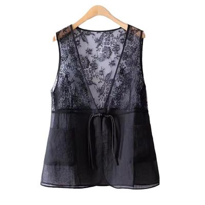 Spring and Summer Lace Retro Vest Vest Women's Large Size National Tide Chinese Style Vest