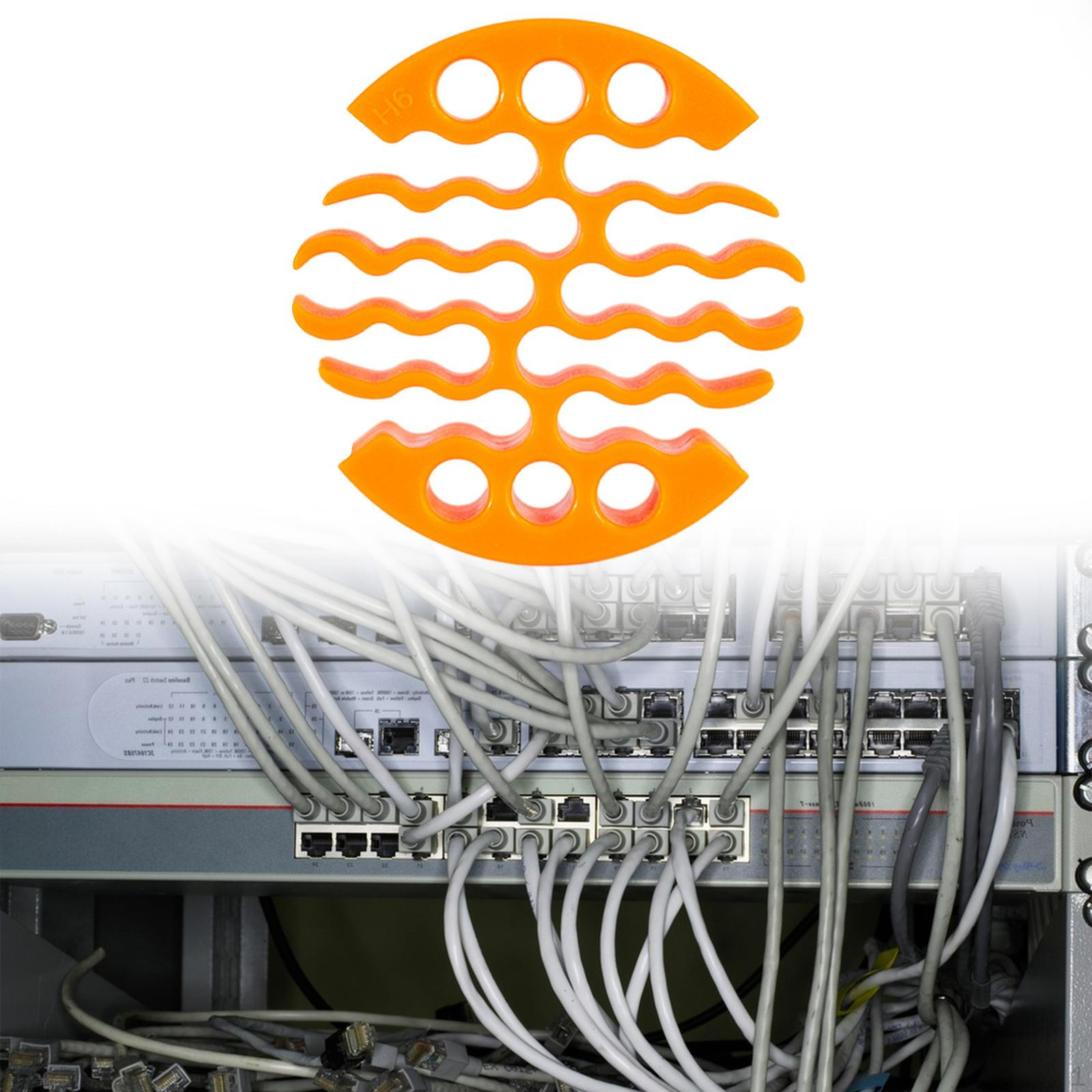 

Инструмент для укладки кабелей для органайзера проводов категории 6 диаметром 3 дюйма жёлтый