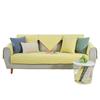 Solid Color Striped Cotton Sofa Cushion Four Seasons Non-Slip Bay Window Cushion Sofa Cover Seat Cushion Sofa Cover