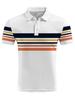 Men'S Print Polo Shirt | Skinny Fit, Slight Stretch, Button Collar, Casual Style, Print Design, Quick-Dry and Breathable