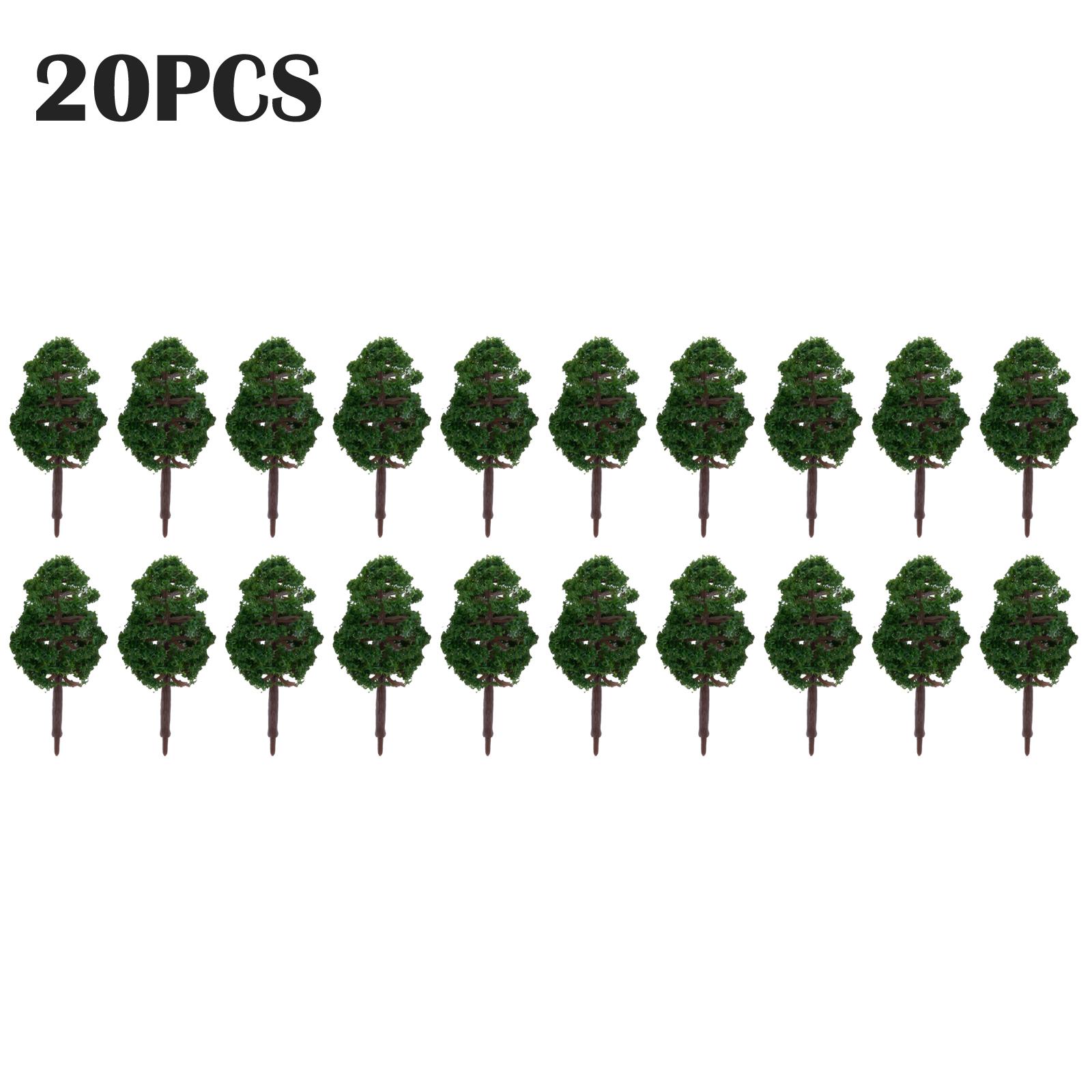 

20Pcs 7CM Mini Model Trees Mini Scene Building Landscape Decor Train Layout Accessories DIY Toys Decor