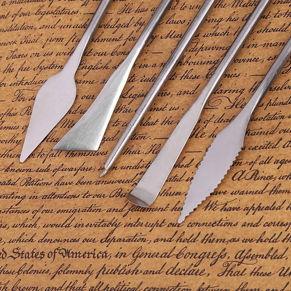 5pcs Double Ended Wax Carving Tools 5Pcs Set Clay Sculpting Tools Sculpture Tools  Clay Sculpting