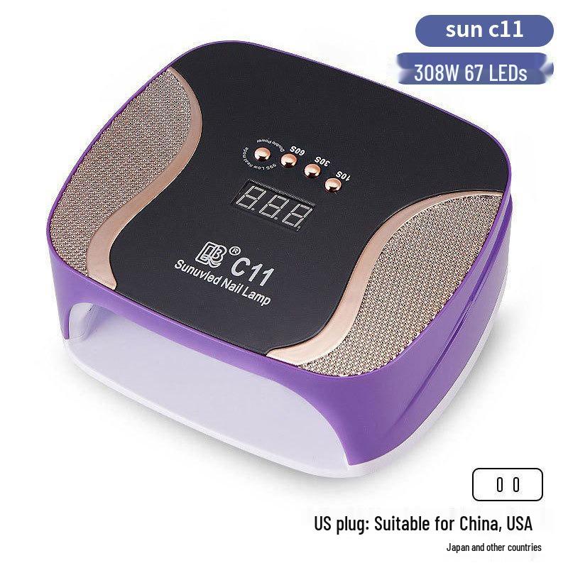 256W High Power UV/LED Dual Light Nail Curing Lamp