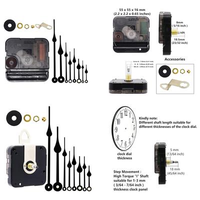 High Torque Clock Movement Mechanism with Clock Hands Clock Movement Replacement Swing Wall Clock Motor