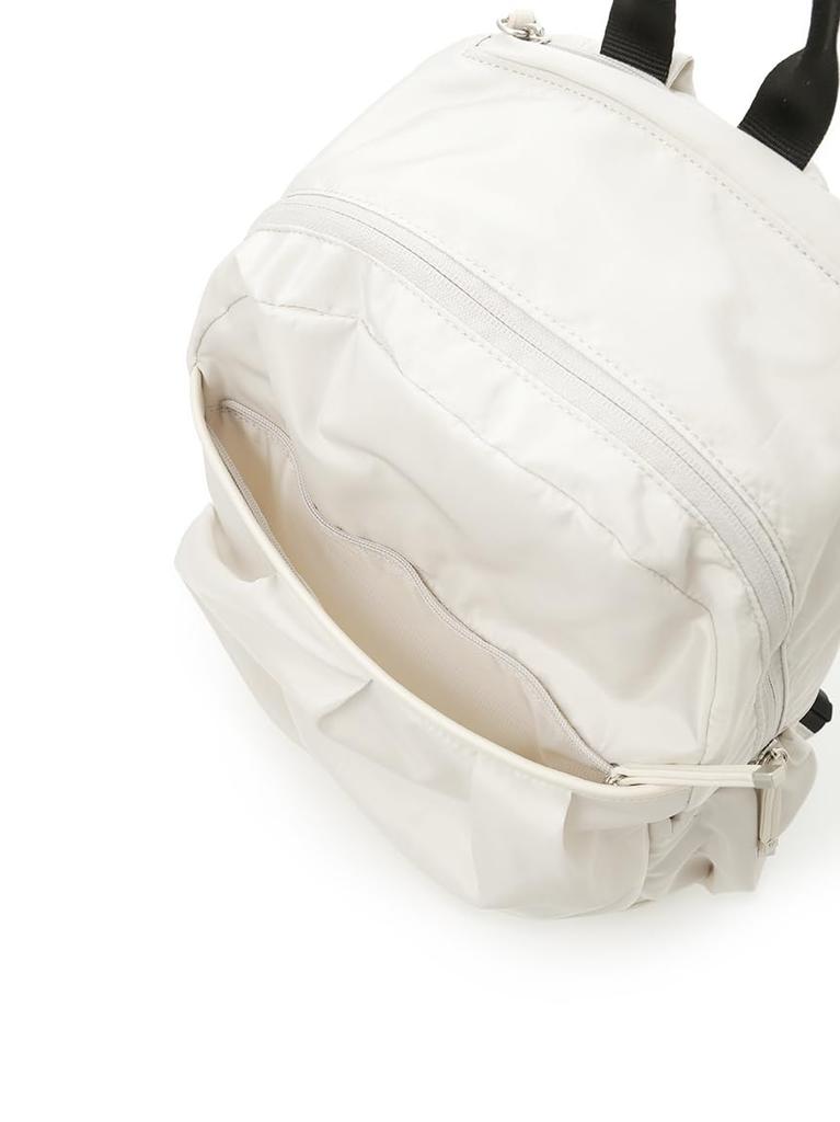 Emi Eco Leather Mix Gathered Backpack 13WGB249307 IVR Women's