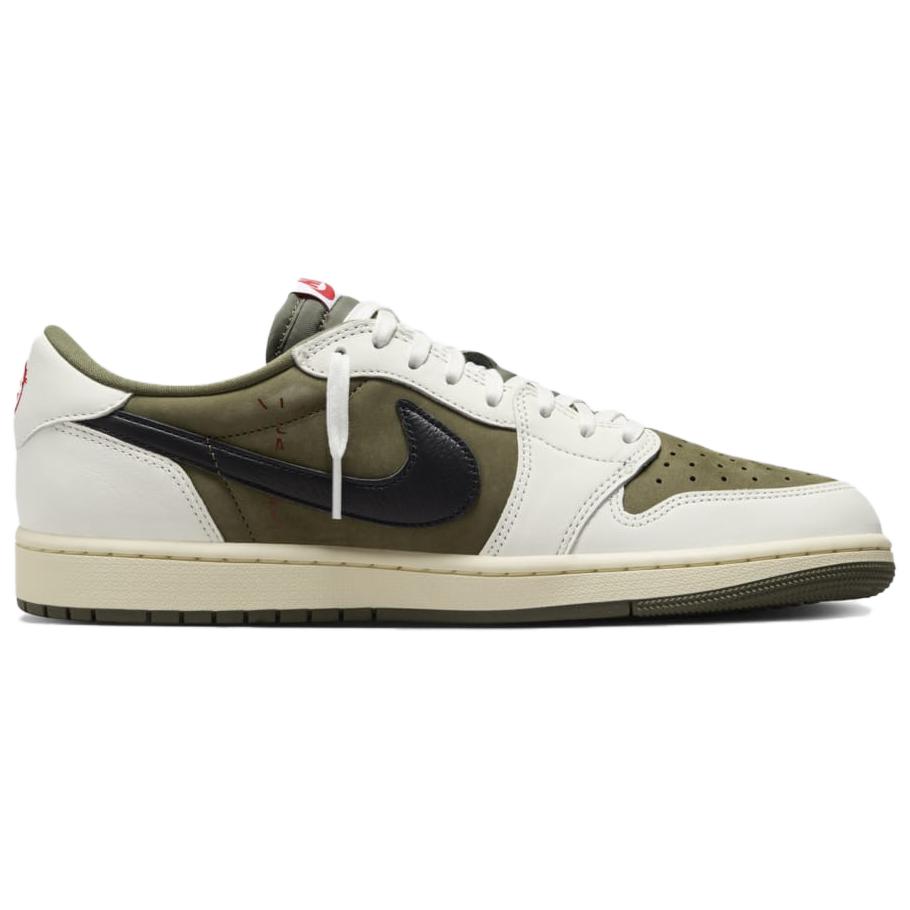 Travis Scott x Air Jordan 1 Retro Low OG SP Reverse Olive / Medium Olive Unisex Tenisky Zelená Černá Plachetnicová DM7866-200