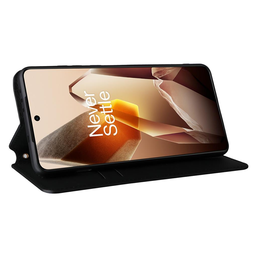 For OnePlus 13 Wallet Case Rhombus Imprinted Leather Phone Cover