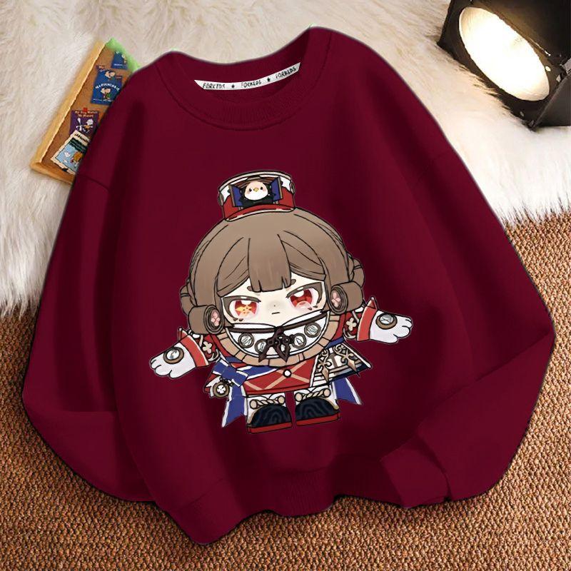 Children's Fashion Egg Boy Party Law Enforcement Judge Round-neck Hoodie Spring and Autumn Boys' and Girls' Long-sleeved Loose Coat