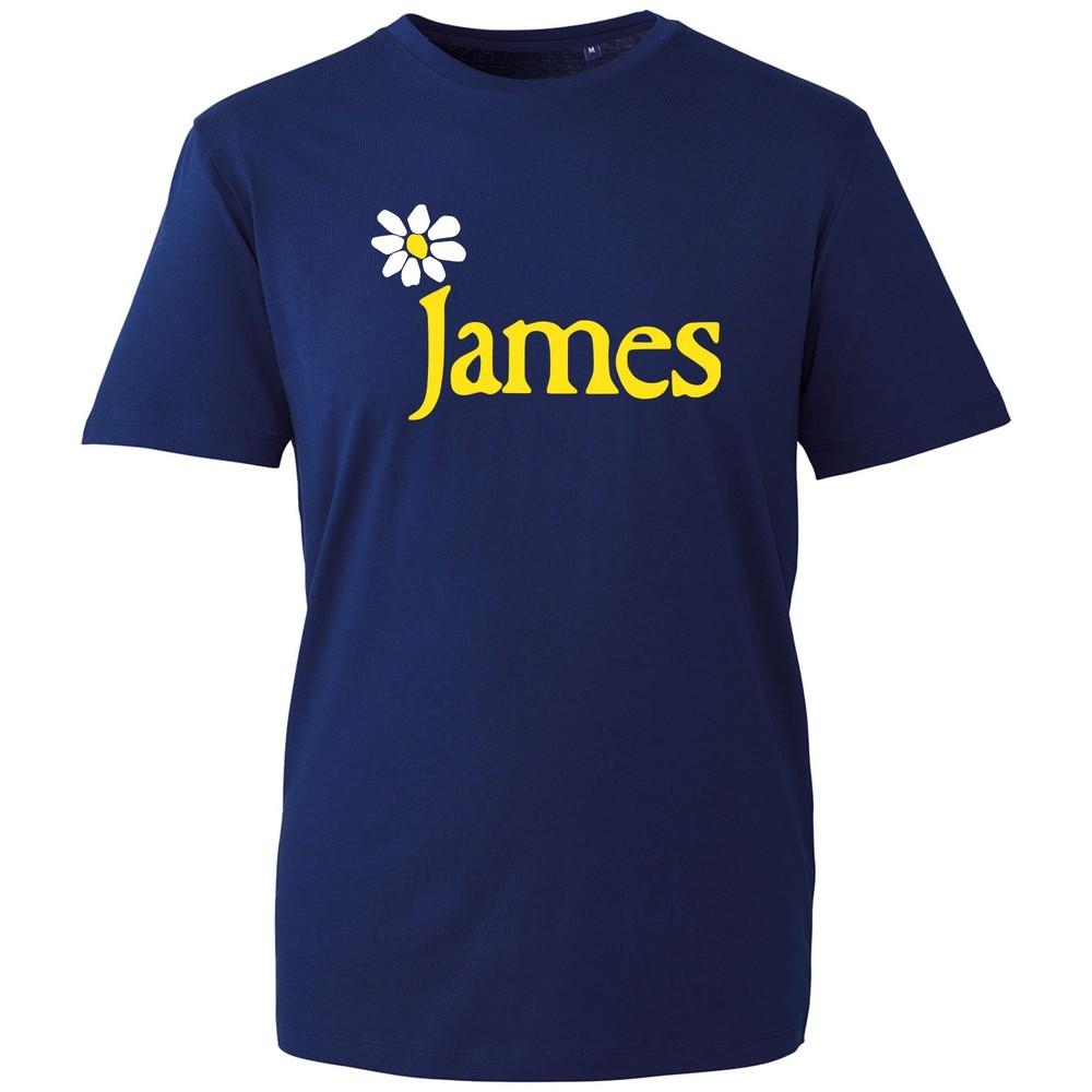 James Music Band TShirt Daisy Logo Indie Rock Music Band Britpop Fans Gift Tee S