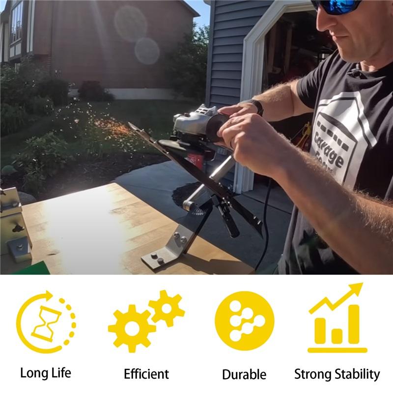 Lawn mower blade sharpener 15-45° adjustable straight standard lawn mower knife