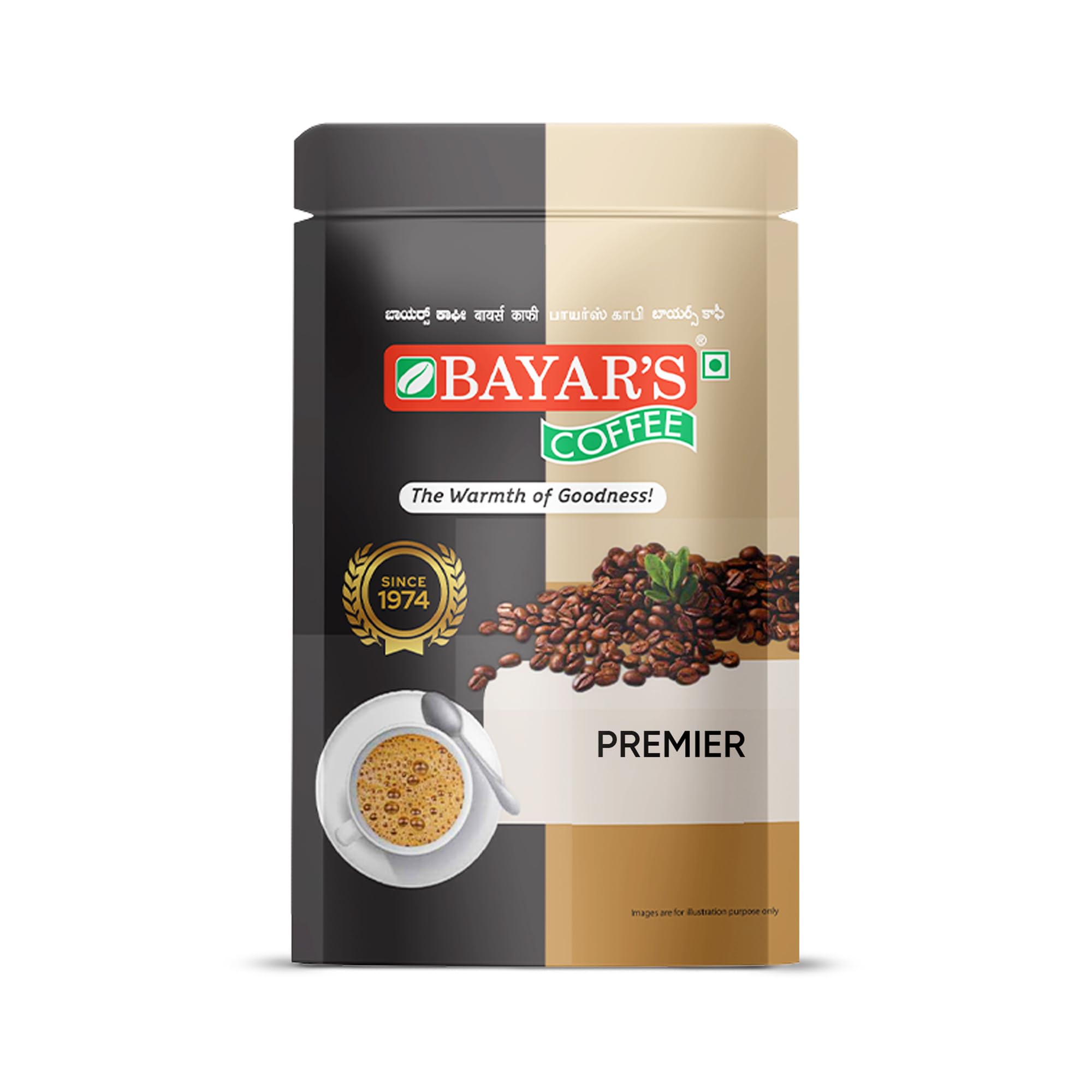 

Bayar s Coffee Premium Filter Coffee Powder 500g | Authentic South Indian Blend with 90% Coffee & 10% Chicory | Freshly Roasted & Ground for Rich