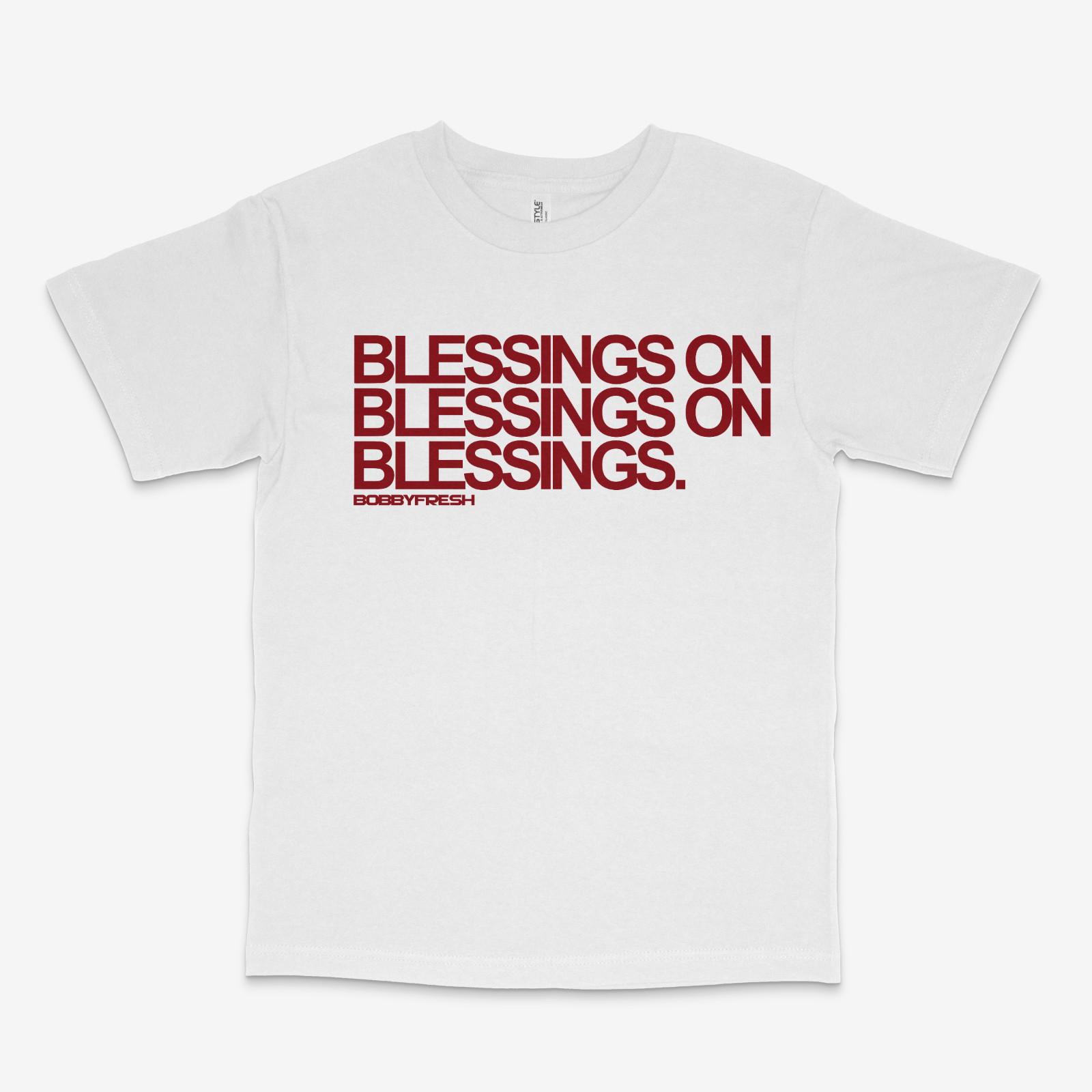 Blessings on Blessings White Tee S разноцветный