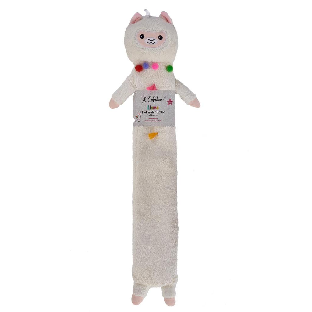 K Collection Llama Extra Long 2L Hot Water Bottle And Cover