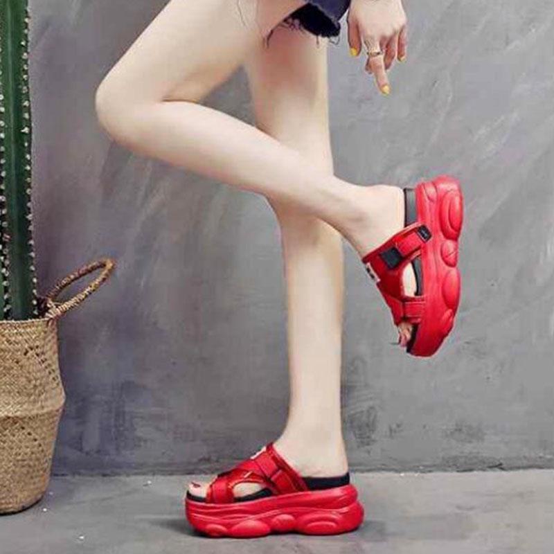 Plataforma Cuñas Zapatos Mujer Zapatillas Lujo Abierto Peep Toes Zapatos de  Verano Zapatillas transparentes Mujeres Diapositivas Cuña Sandalias comprar  a buen precio — entrega gratuita, reseñas reales con fotos — Joom