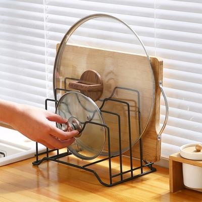 Hollow Design Pan Lid Organizer Multi Layer Cutting Board Holder New Kitchen Storage Rack Kitchen