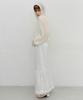 Enor Satin Lace Maxi Skirt - Ivory