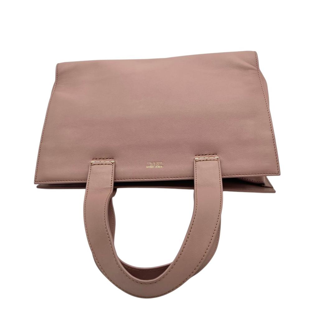 Used GIORGIO ARMANI Handbag Leather handbagHandbag pink leather Women