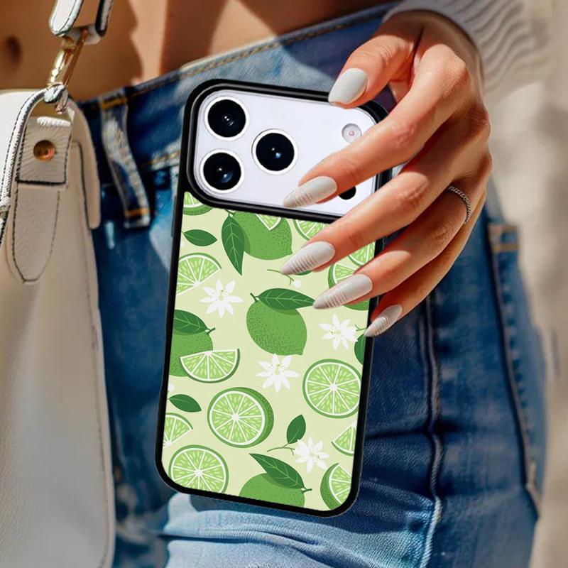 Summer Fruit Lemon Phone Case For iPhone 17 Air 14 15 13 12 Max Cover For Apple 16e 11 Pro Max Plus Coque