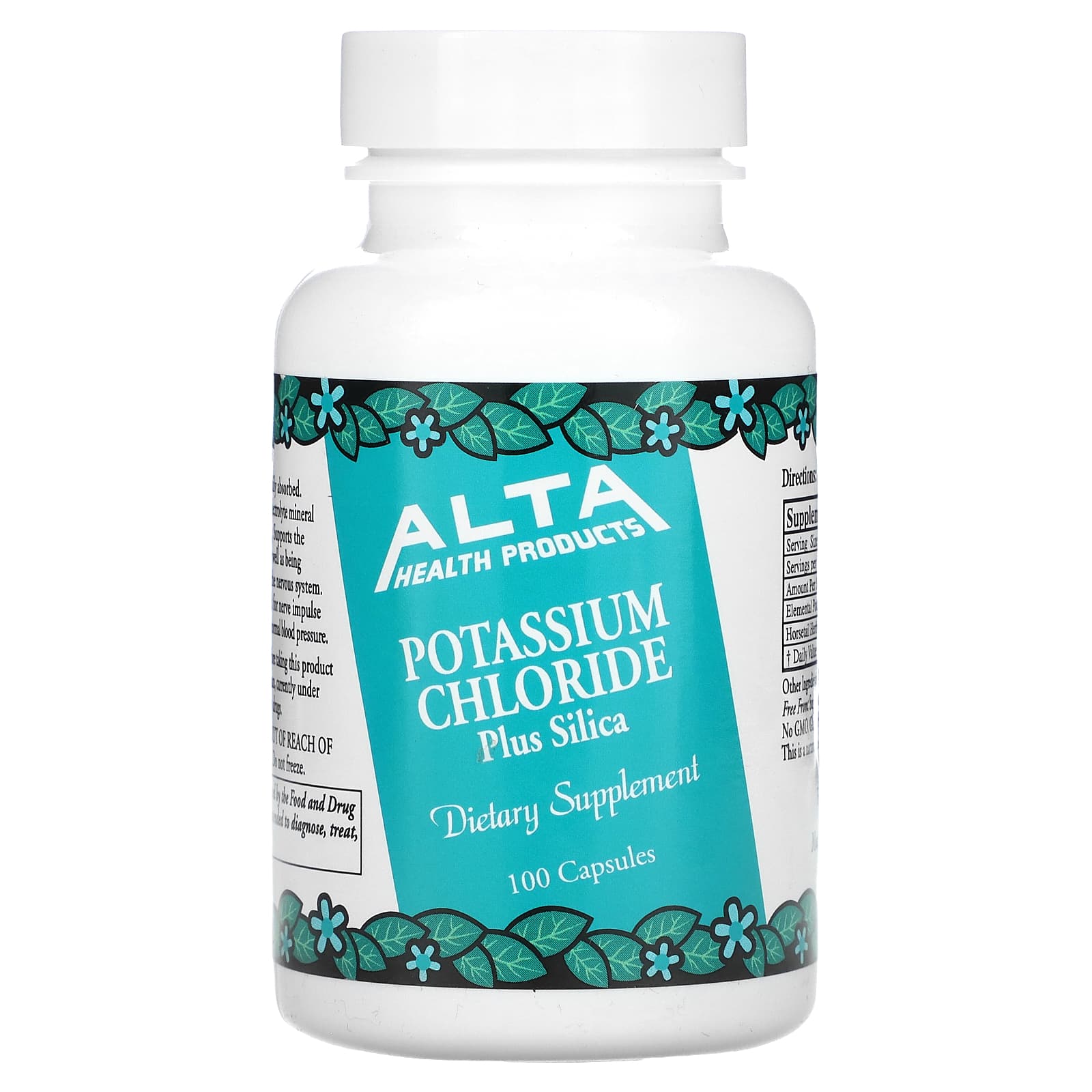 

Potassium Chloride, Silica Plus, 100 Capsules