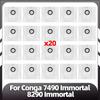 Compatible for Conga 7490 Immortal Series / 8290 Immortal Series Main Side Brush Replacement HEPA Filter Mop Pads Spare Parts
