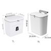 9/7L Wandmontierter Mülleimer für Küche Recycling Mülleimer Toilette Mülleimer Küchenschranktür Hängender Mülleimer mit Deckel