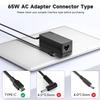 65W Laptop Power Adapter 20V 3 25A Notebook Charger Type-C Connector Compatible with Multiple Devices and Efficient Charging