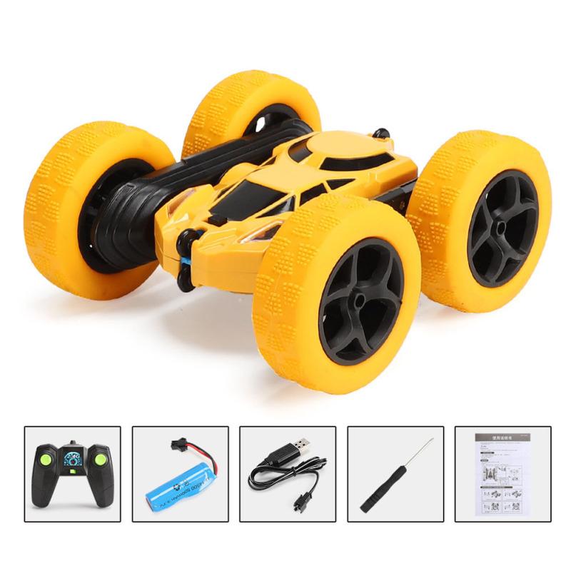 2.4g Remote Control Car Toy Rechargeable Double-sided Stunt Rc Drift Off-road Vehicle For Children