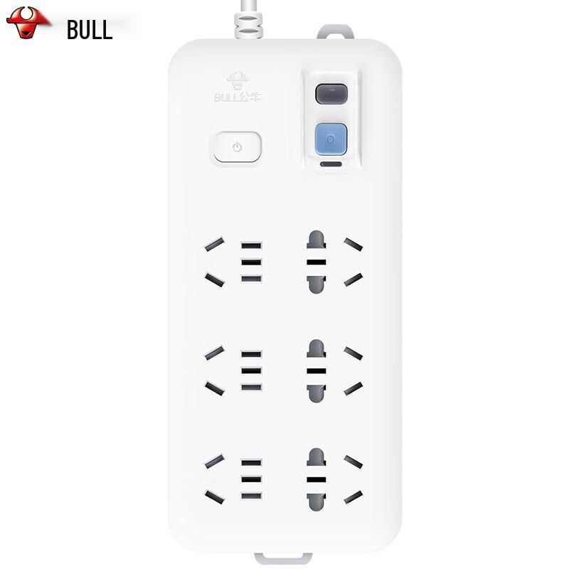 BULL Leakage Protection 6-Outlet Power Strip