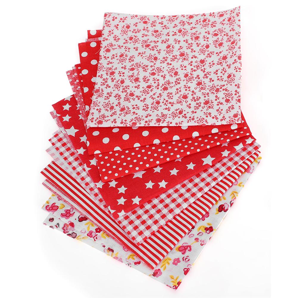 

Quilting Sewing Craft Cotton Fabric DIY Dustproof Mouth Muffle Cloth Elastic Rope Set Red