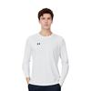 Under Armour Solid Slim Fit Casual Sports Crew Neck Long Sleeve T-Shirt Men Tops White 22600307-100