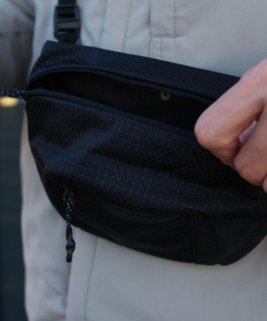 Snow Peak Robic Fanny Pack Shoulder Crossbody Black SB-26SU017 Bag, Bag, Men's/Women's,