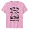 Reading Takes You On The TShirt Bookworm Literacy Gift For Him And Her