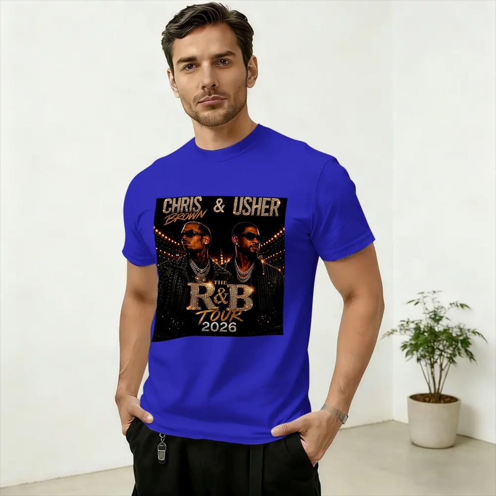 Raymond Brown RB Tour 2026 Concert TShirt Summer Hip Hop TShirts Unisex Cotton Round Neck Oversized Top Tees