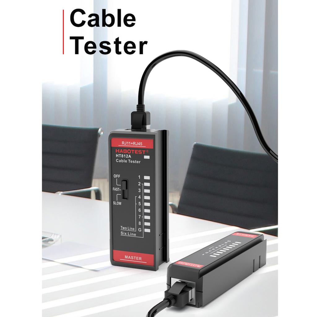 HABOTEST HT812A Network Cable Tester Wire Tracker Telephone Line Test Meter Telephone & Network Line Finder