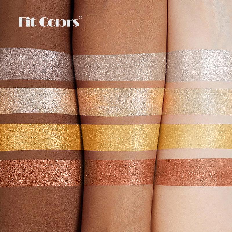 Couleurs adaptées sculpture 3D fleur de prunier disque haut lifting du visage poudre de réparation tridimensionnelle à haute brillance