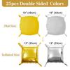 Multi-Color Double-sided Square Block DIY Background Wall Aluminum Film Balloons for Birthday Parties Wedding Background