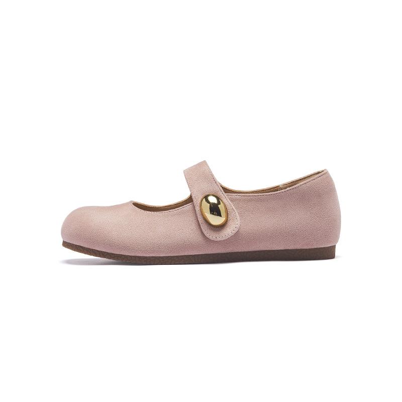 Augustus Denboken Mary Jane Shoes Women's 2025 New Summer Wear French Flat Bottom Shallow Mouth Single Shoes with Skirt