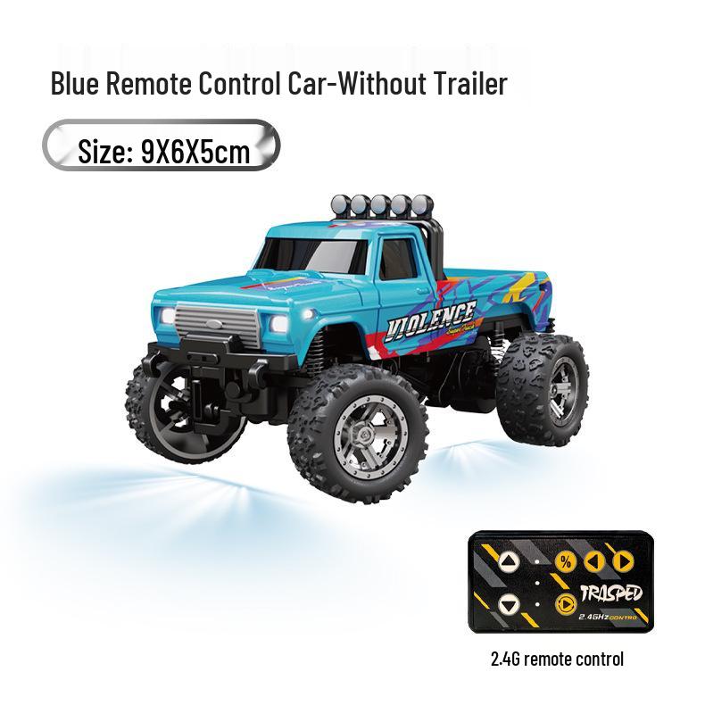 1:64 Mini Off-Road Big Foot RC Car with Alloy, Cool Lights & Shock Absorption for Kids