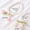 Romantic Flower Pearl Curtain Buckle Exquisite Tulip Curtain Straps Curtains Tie Rope  Office