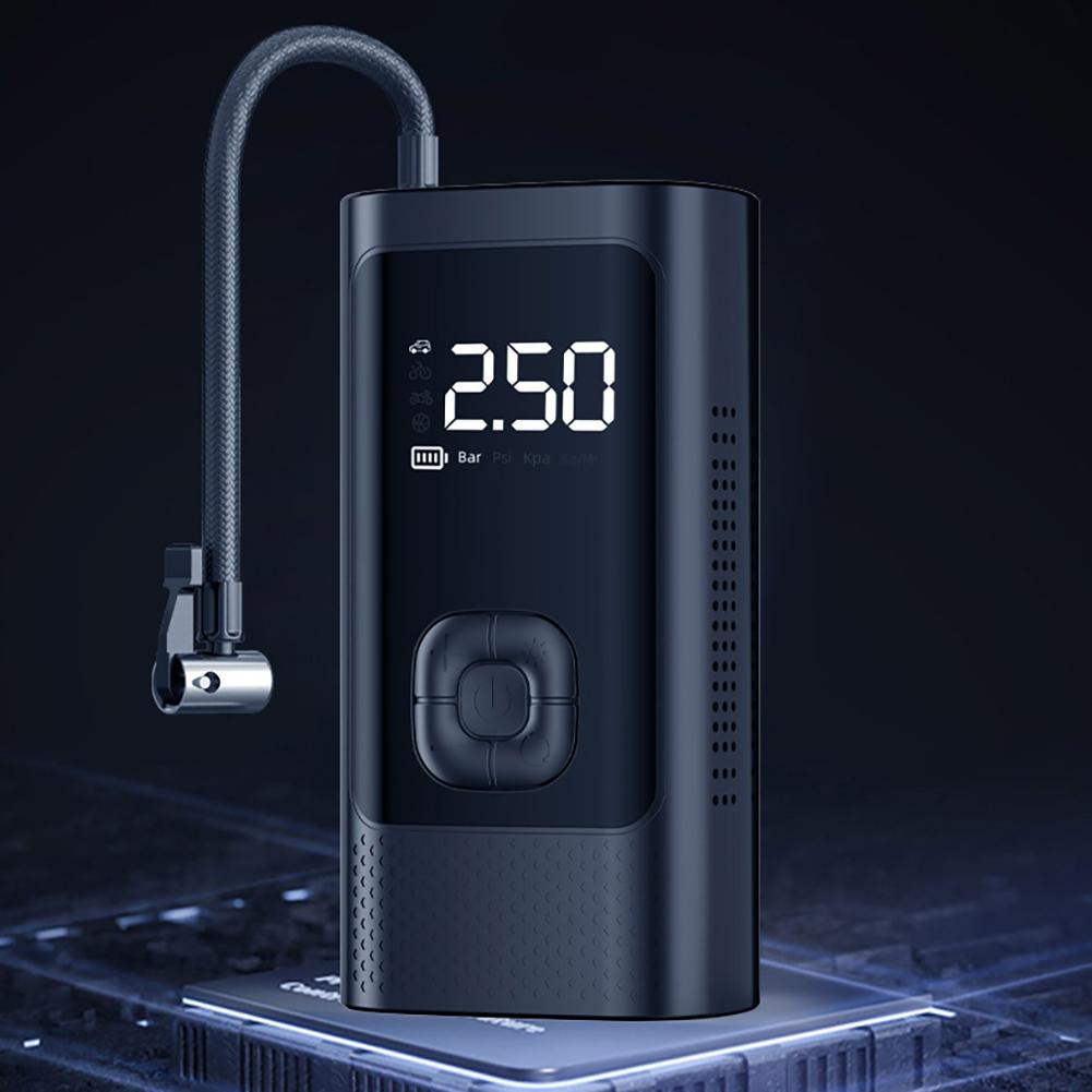 Car Tire Inflator Portable Air Compressor Rechargeable 4500mAh Battery LCD Display Electric Tire Pump With LCD Display 3-150PSI