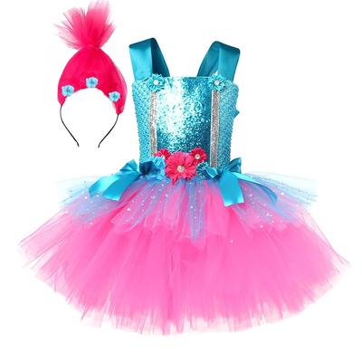 Karnevalskostüm Kinder Mädchen Partykleider Cosplay Kostüme Bühnenkleidung Prinzessinnenkleid 2-12 Jahre alt