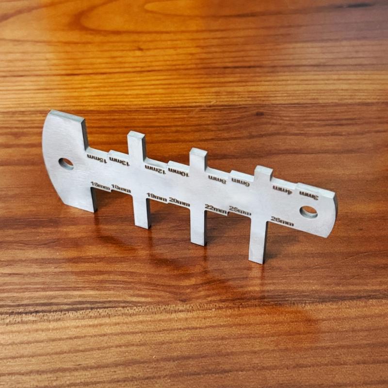 Stainless Router Depth Gauge Measurement Template For Accurate Woodworking And Metalworking 3-26mm Height Gauge Tool