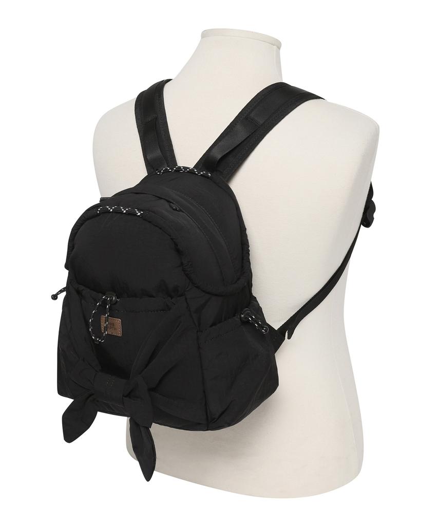 Bibissieoseu Rough Ribbon Mini Backpack_Black