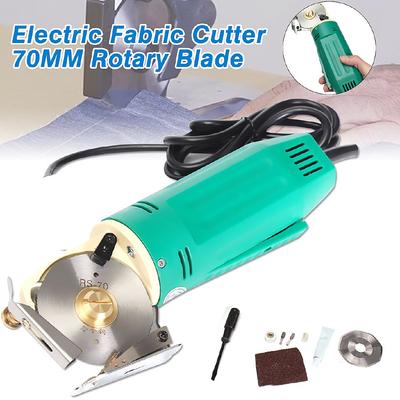 220V 70MM Rotary Blade Cloth Cutting Machine Electric Fabric Cutter Round Knife Power Tools