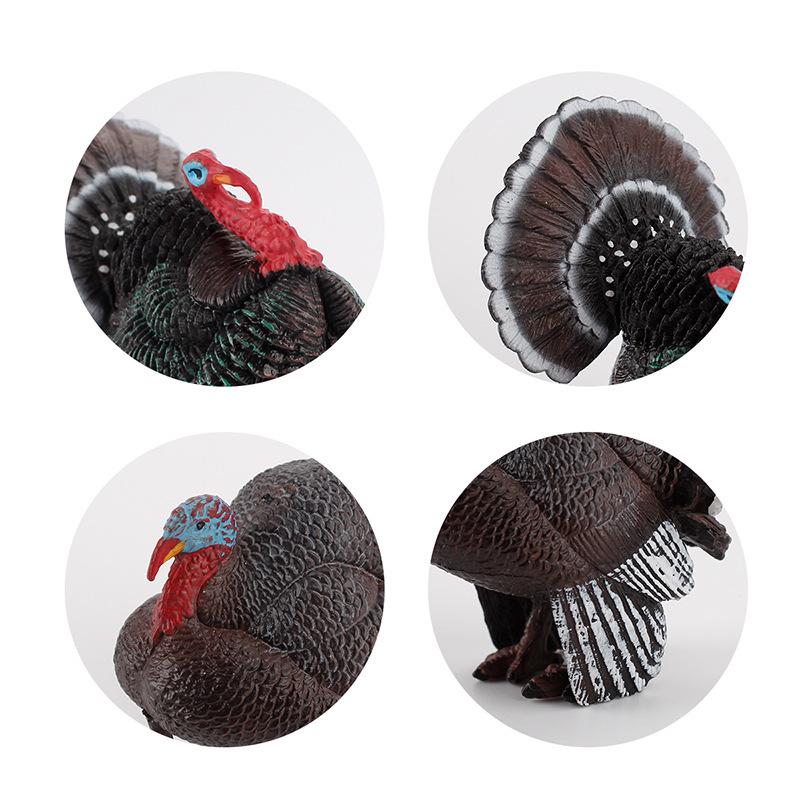 Cross-Border Children's Turkey & Rooster Animal Model Ornament