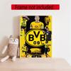 Borussia Dortmund 5D Diy Diamond Painting Round Diamond Diy Frameless Holiday Artwork Suitable For Home Office Wall Decoration