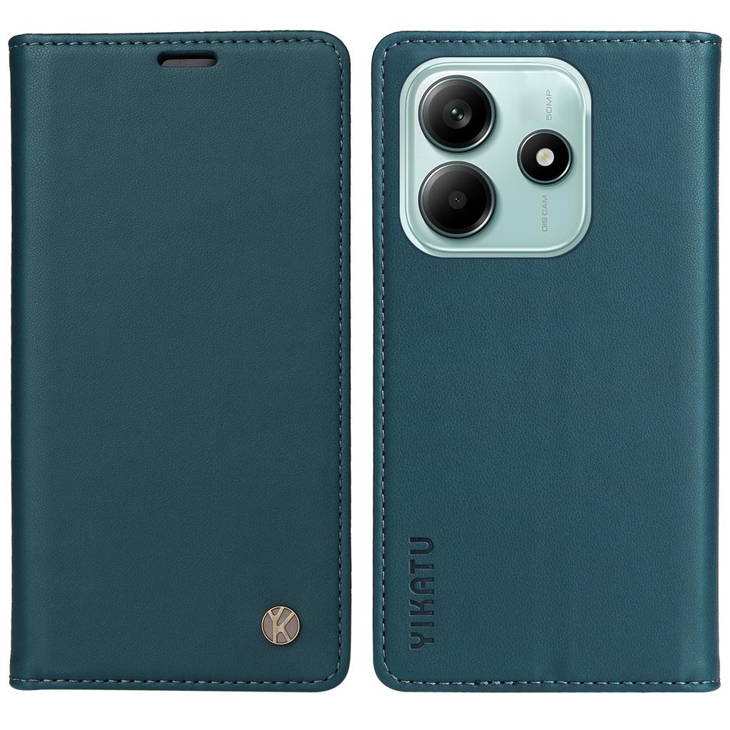 YIKATU YK-001 For Xiaomi Redmi Note 14 5G Case Stand Leather Phone Cover Strong Magnetic Closure